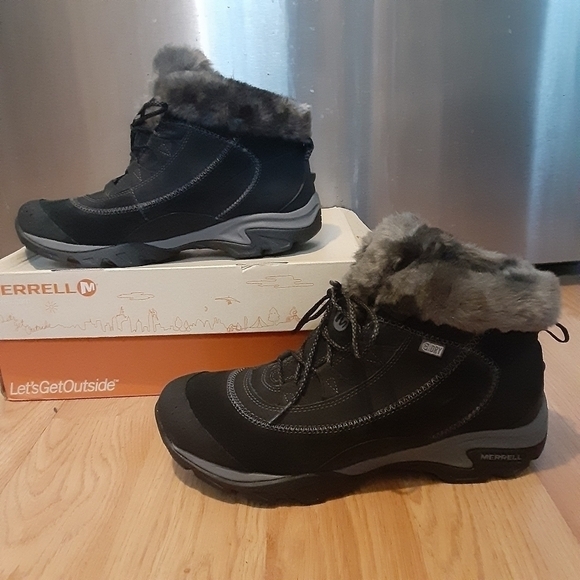 New Merrell insulated leather winter hiking boots,Rated -30C,41 - Picture 14 of 14